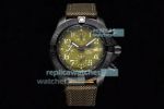 Swiss Replica Breitling Avenger fluorescence Dial Black Bezel  Non woven fabric Strap Watch 45mm